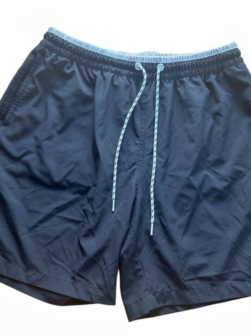 Chubbies Men's 7" Swim Trunks Large Black Pineapple Elastic Waist Board Shorts